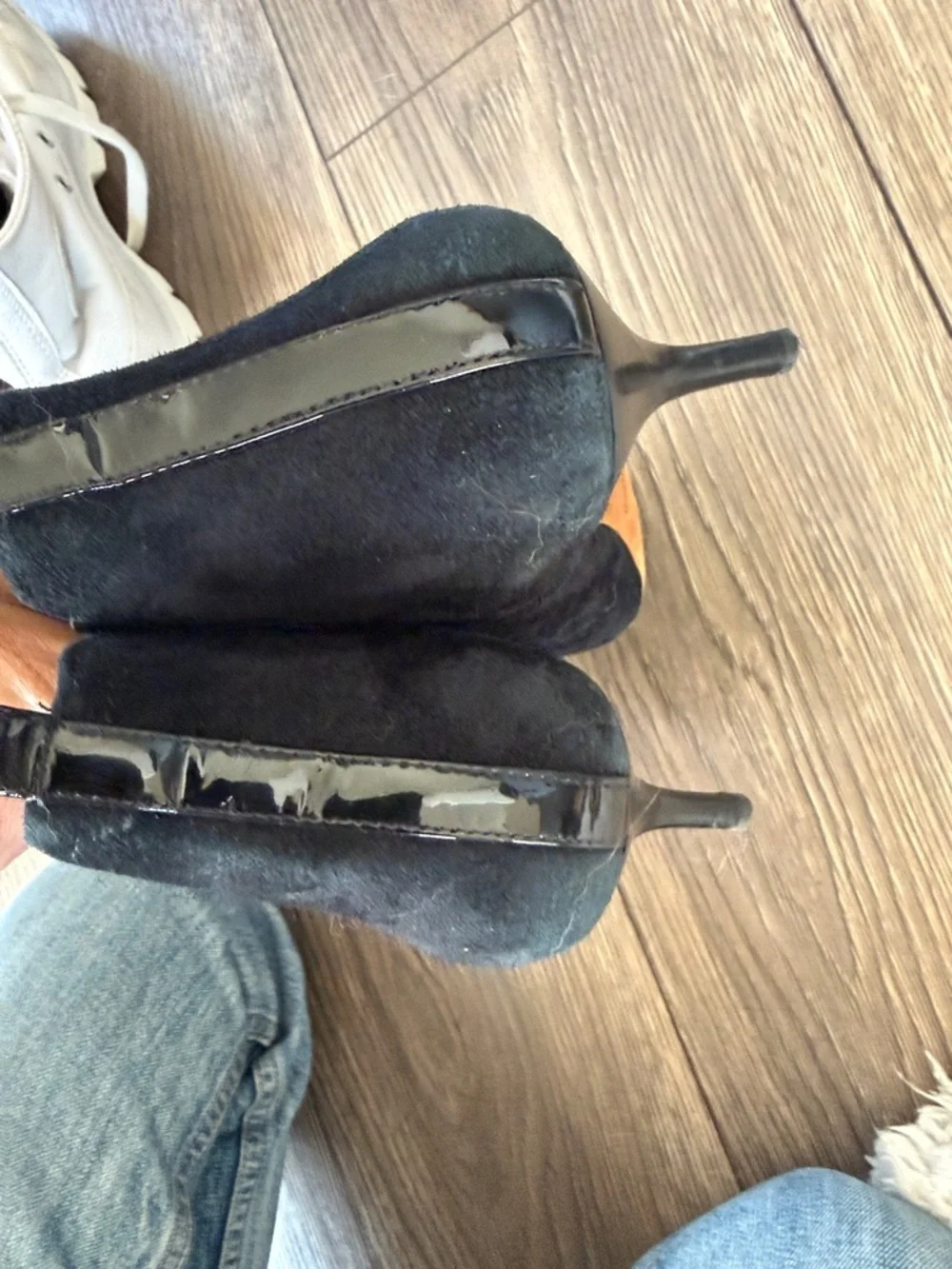 Donald J. Pliner Black Suede Pointed Ankle Booties size 8